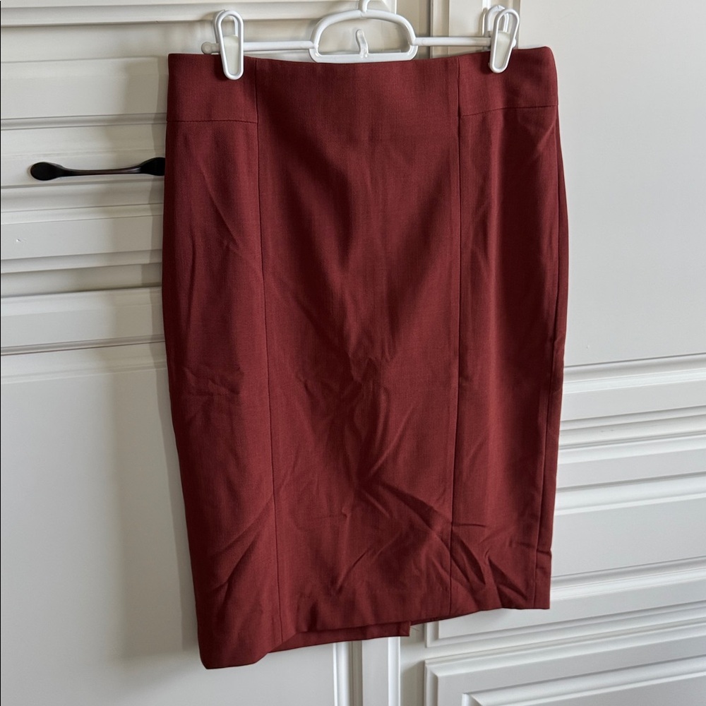 Ann Taylor Rust Pencil Skirt